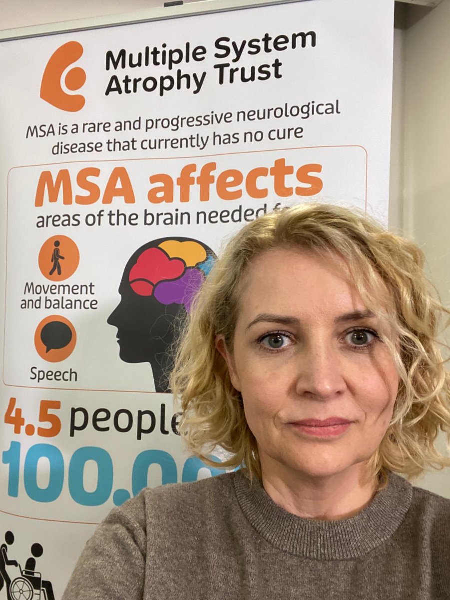 Kinga raising awareness with the MSA Trust